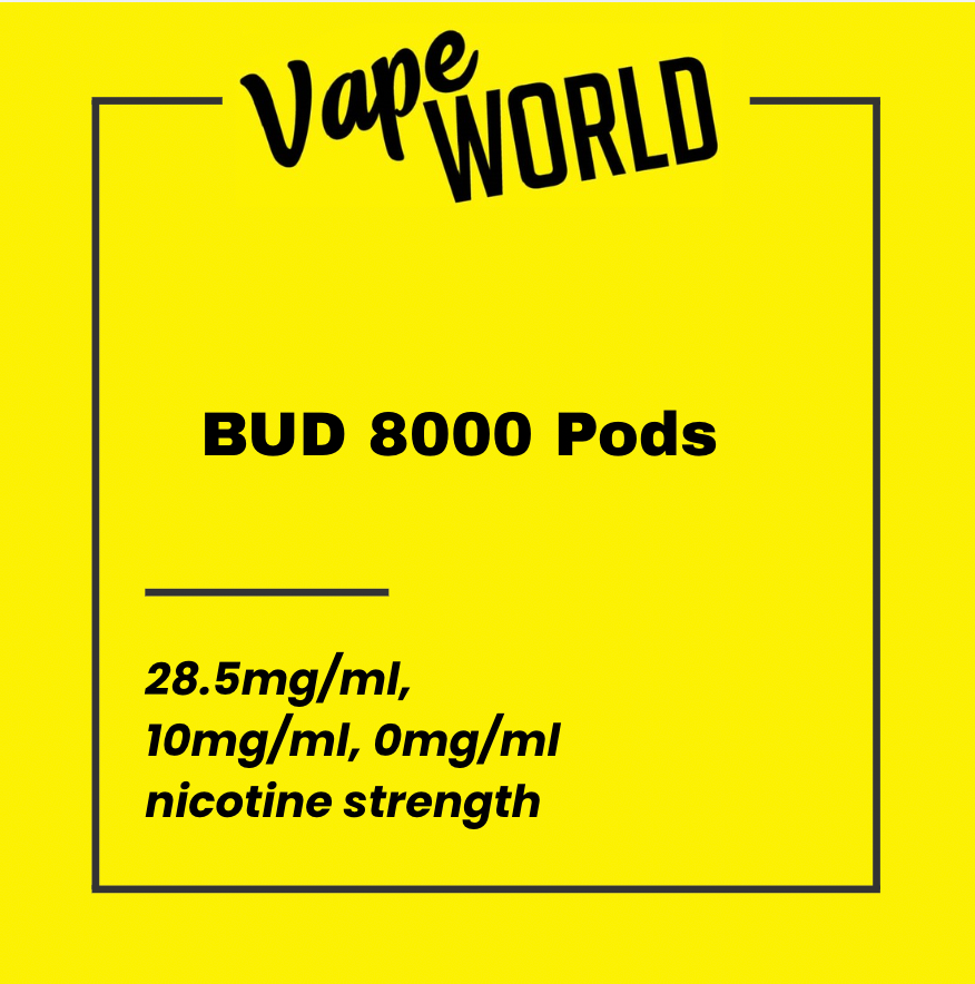 BUD 8000 Puffs Pods