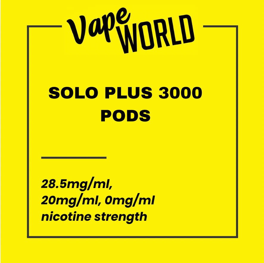 SOLO PLUS 3000 Puff Pods