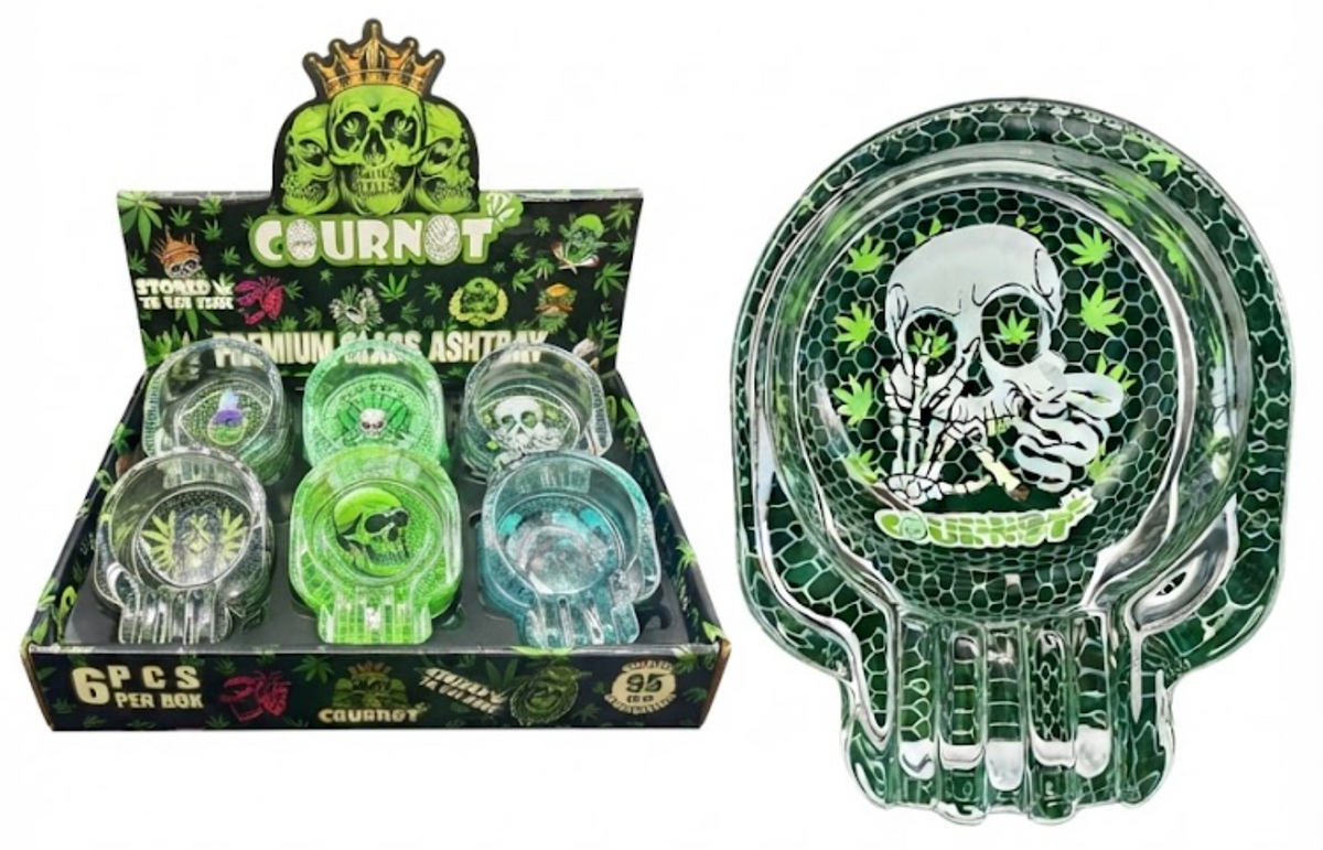 COURNOT PREMIUM GLASS ASHTRAY 4.5 X 7CM