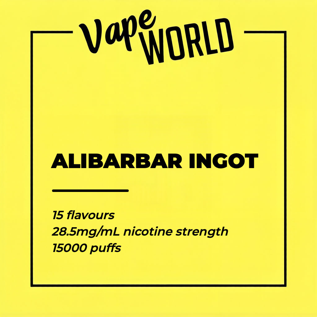 ALIBARBAR INGOT 15000 Puff Pods/Kits/Battery
