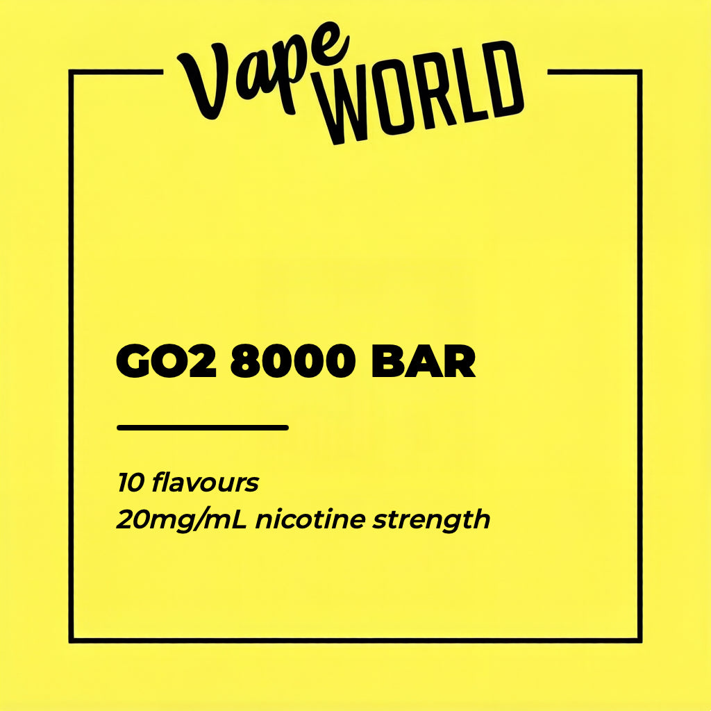 GO2 8000 BAR Puffs Pods/Kits/Battery