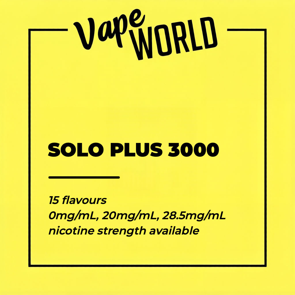 SOLO PLUS 3000 Puff Pods/Kits/Battery