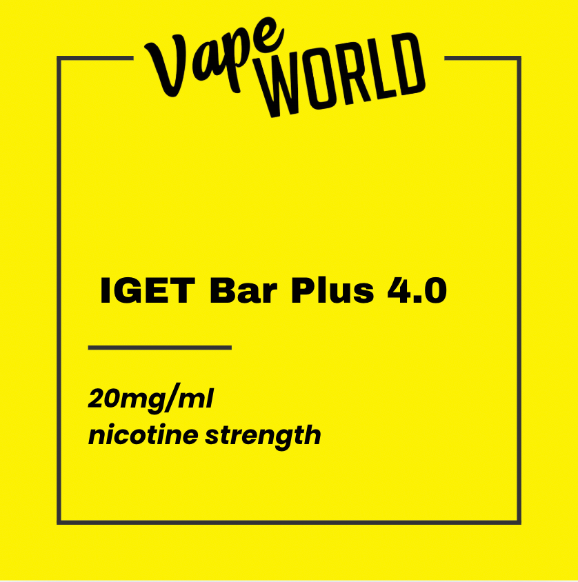 IGET Bar Plus 4.0 15000 Puffs Pods/Kits/Battery