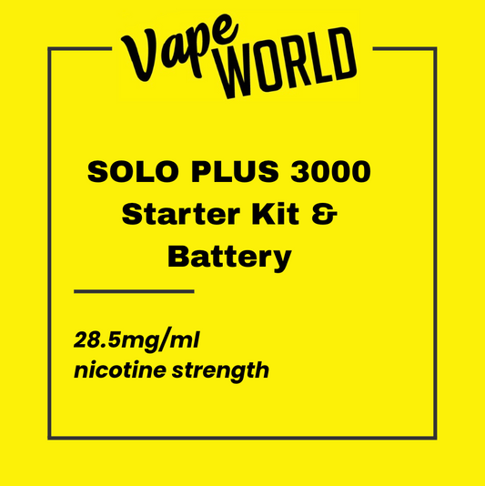 SOLO PLUS 3000 Puffs Starter Kit/Battery