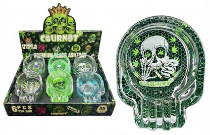 COURNOT PREMIUM GLASS ASHTRAY 4.5 X 7CM