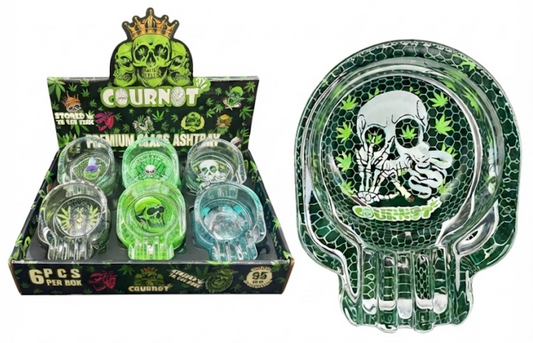 COURNOT PREMIUM GLASS ASHTRAY 4.5 X 7CM
