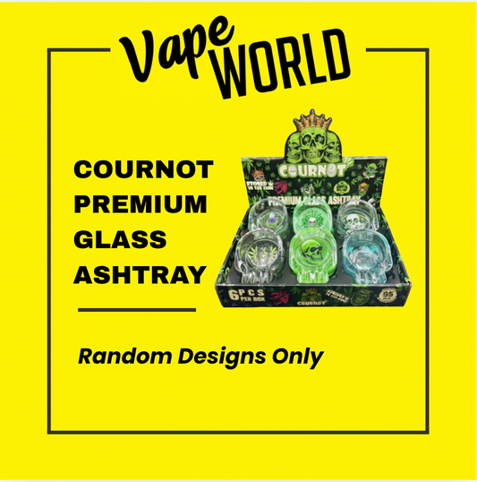 COURNOT PREMIUM GLASS ASHTRAY 4.5 X 7CM