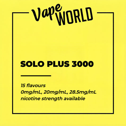 SOLO PLUS 3000 Puff Pods/Kits/Battery
